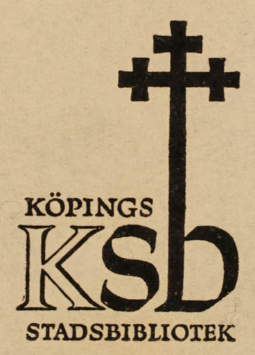 Exlibris by Eva Büllow from Sweden for ? Köpings Stadsbibliotek - Text/Writing 