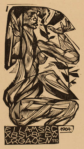 Exlibris by Arisztid Nagy from Hungary for Galambos Ferenc - Woman 