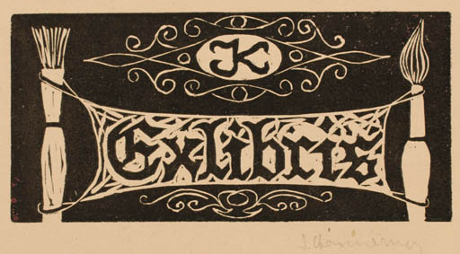 Exlibris by Siegmund Hammermann from Germany for ? K - Art 