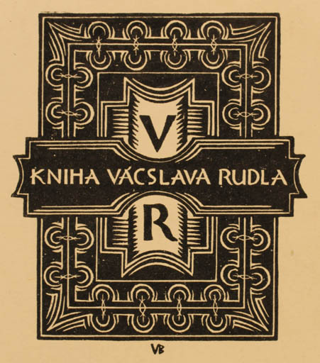 Exlibris by Vl. Burdas from Czechoslovakia for Vácslava Rudla - 