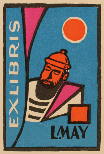 Exlibris by Lorentz May from Denmark for Lorentz May - Man 