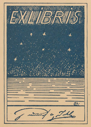 Exlibris by Karl E. Andersson from Sweden for ? ? - Abstract 