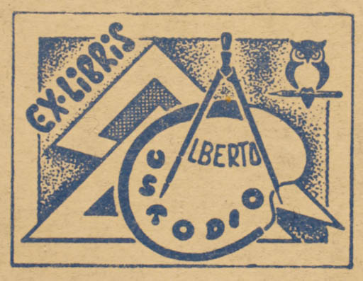 Exlibris by O Brasil from Unknown for O Brasil - Owl Science 