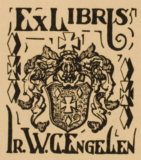 Exlibris by ? ? from Netherland for Dr. W.G Engelen - Heraldry 