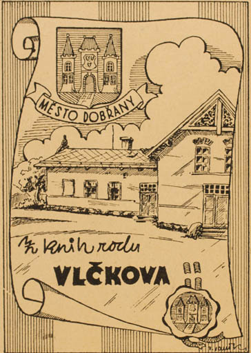 Exlibris by ? ? from Czechoslovakia for ? Vlckova - Architecture 