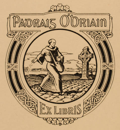 Exlibris by N Suhr from Australia for Paorais Obriain - Working 
