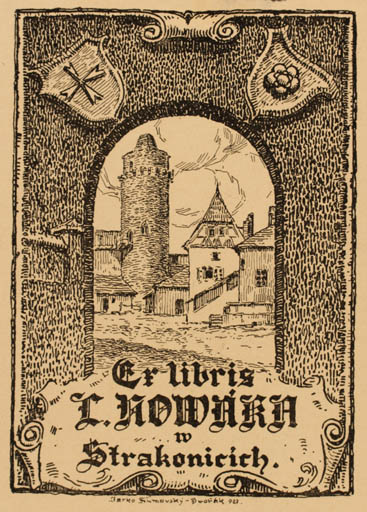 Exlibris by J. Sumavsky-Dvorak from Czechoslovakia for L Kowaka - Architecture 