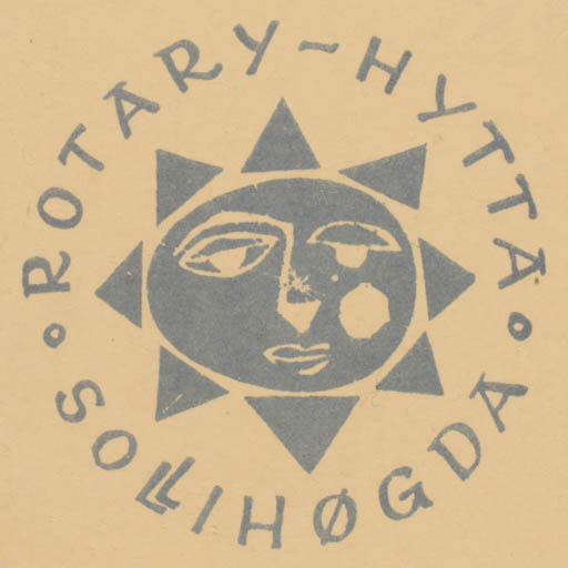 Exlibris by Olaf Jaer from Norway for ? Rotary- Hytta Sollihøgda - Abstract 