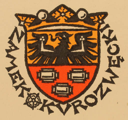 Exlibris by Tadeusz Przypkowski from Poland for Zamek Kvrozwecki - Heraldry 