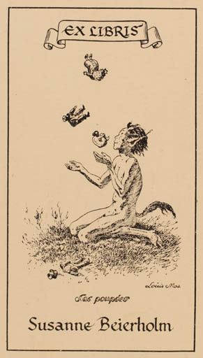 Exlibris by Louis Moe from Denmark for Susanne Beierholm - Fairytale/fable 