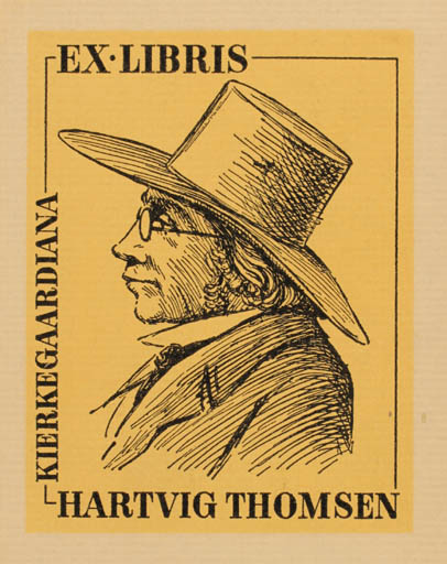 Exlibris by ? ? from Denmark for Hartvig Thomsen - Portrait 