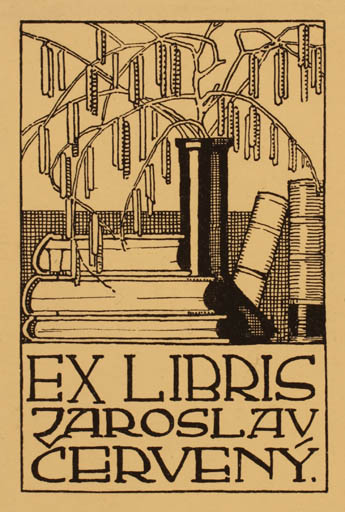 Exlibris by ? ? from Unknown for Jaroslav Cervany - Book Jugend 