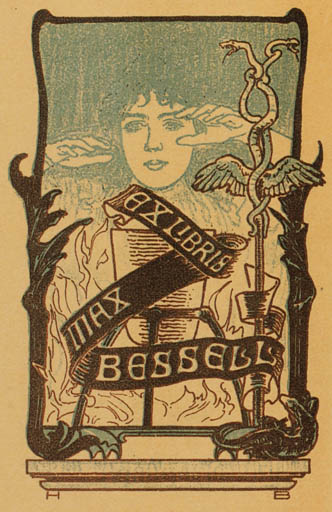 Exlibris by Hermann Behrens from Germany for Max Bessell - Jugend 