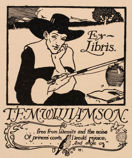Exlibris by Joseph W. Simpson from USA for T.F.M. Wiiliason - Jugend Man 