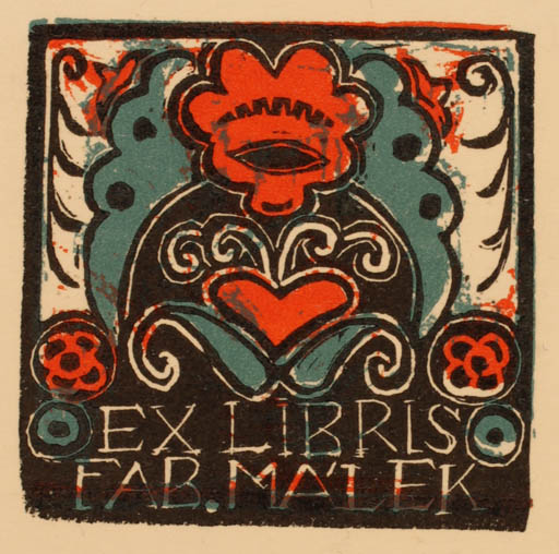 Exlibris by Josef Hodek from Czech Republic for Fab Málek - 