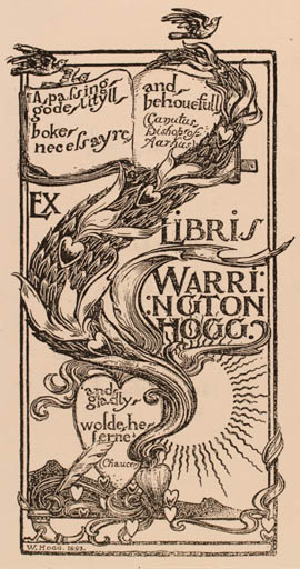 Exlibris by Warrington Hogg from Great Britain for Warrington Hogg - Jugend 