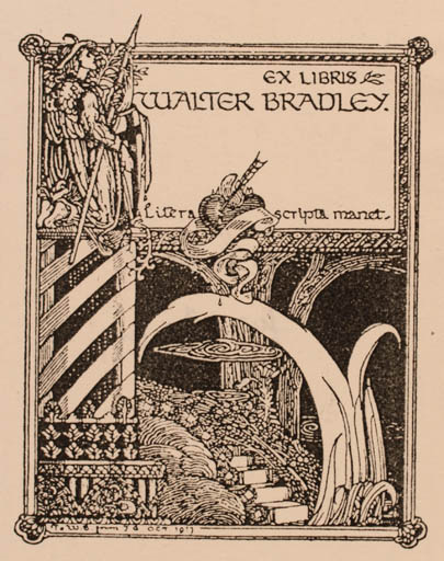 Exlibris by James Guthrie from Great Britain for Walter Bradley - Jugend 