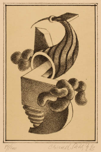 Exlibris by ? Stehlik from Czechoslovakia for ? ? - Abstract 