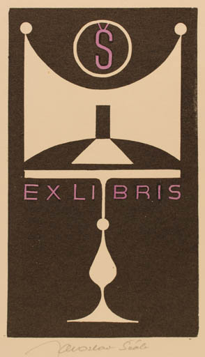 Exlibris by Jaroslav Svab from Czech Republic for Otto Sevcik - Abstract 