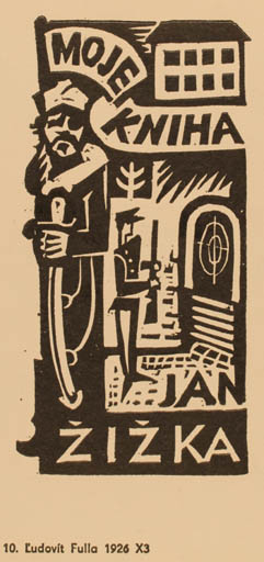 Exlibris by Ludovit Fulla from Czech Republic for Jan Zizka - Military/War 