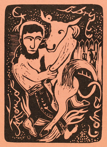 Exlibris by Oldrich Ordelt from Czechoslovakia for Antonio Gomez - 