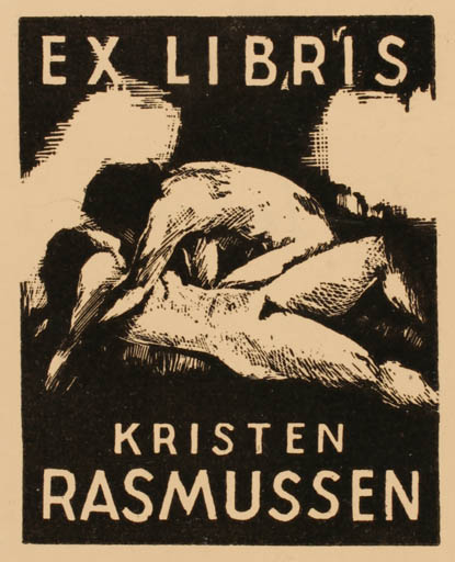 Exlibris by ? ? from Unknown for Kristen Rasmussen - Erotica 