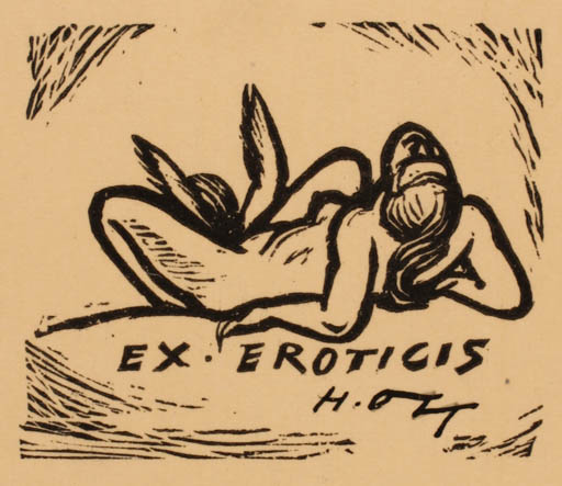 Exlibris by Herbert S. Ott from Germany for Herbert S. Ott - Erotica Ex Erotica 