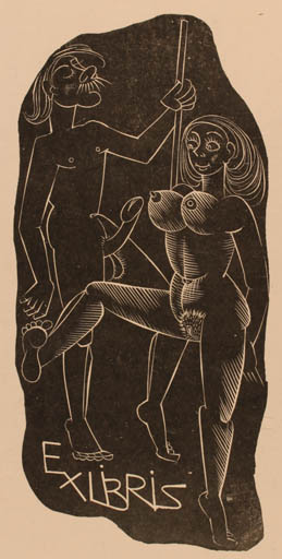 Exlibris by ? ? from Unknown for ? ? - Erotica 