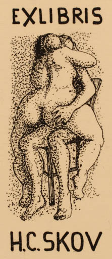 Exlibris by ? ? from Unknown for Henry Carlo Skov - Erotica Ex Erotica 