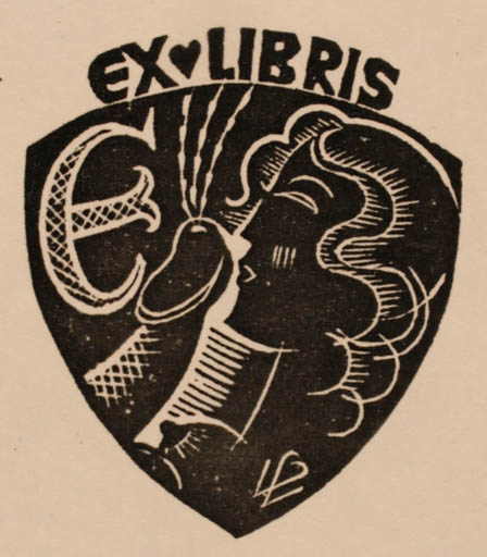 Exlibris by Peter Woldbrand from Germany for ? E. - Erotica Ex Erotica 