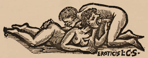 Exlibris by Herbert S. Ott from Germany for Lars C. Stolt - Erotica Ex Erotica 