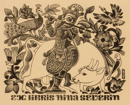 Exlibris by Mark F. Severin from Belgium for Nina Severin - Fauna Oriental 