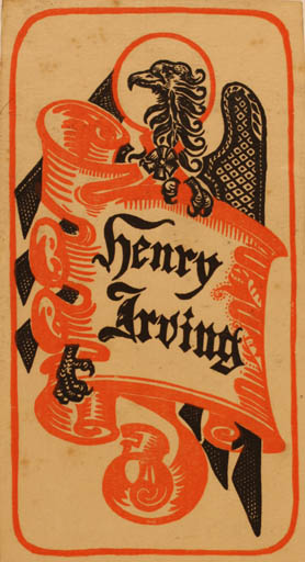 Exlibris by Bernhard Partridge from Great Britain for Henry Irving - 