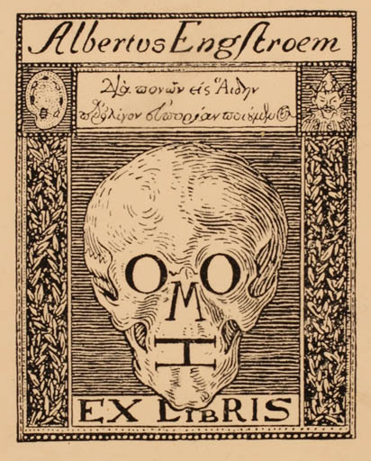 Exlibris by Albert Engström from Sweden for Albert Engström - 