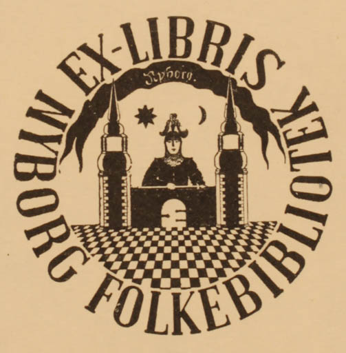 Exlibris by Hans J Wegner from Denmark for ? Nyborg Folkebibliotek - Text/Writing 