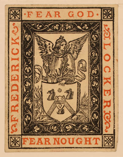 Exlibris by ? ? from Great Britain for Frederick Locker- Lampson - Heraldry 