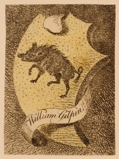 Exlibris by ? ? from Great Britain for William Gilpin - Heraldry 