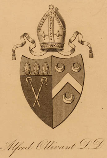 Exlibris by ? ? from Great Britain for Alfred D.D. Ollivant - Heraldry 