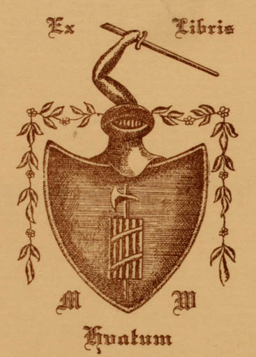 Exlibris by T. Helgerud from Norway for ? ? - Heraldry 