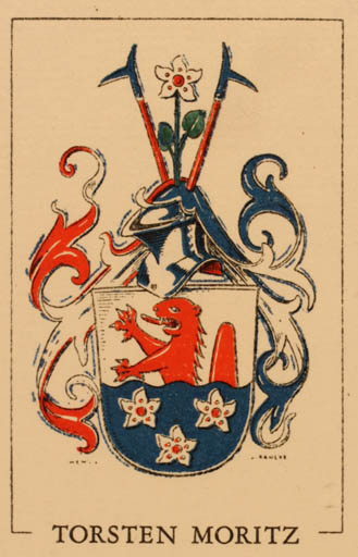 Exlibris by Jan Raneke from Sweden for Torsten Moritz - Heraldry 