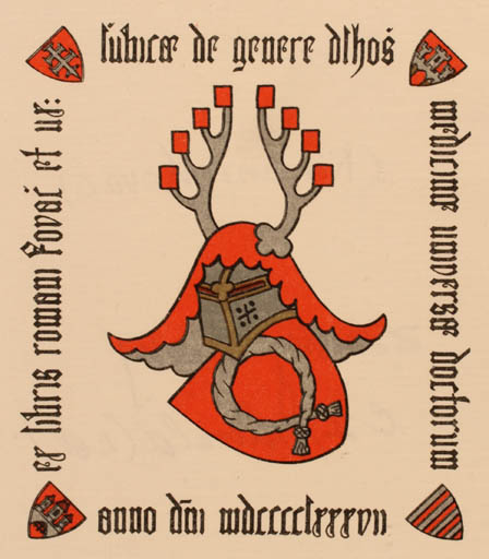 Exlibris by Zdenko G. Alexy from Czechoslovakia for Romani Kovac - Heraldry 