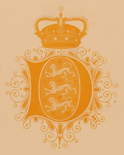 Exlibris by ? ? from Russia for ? H.M. Enkekejserinde Dagmar af Rusland. - Heraldry Regent/royalty 