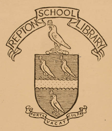 Exlibris by ? ? from Great Britain for England Repton School Library - Heraldry 