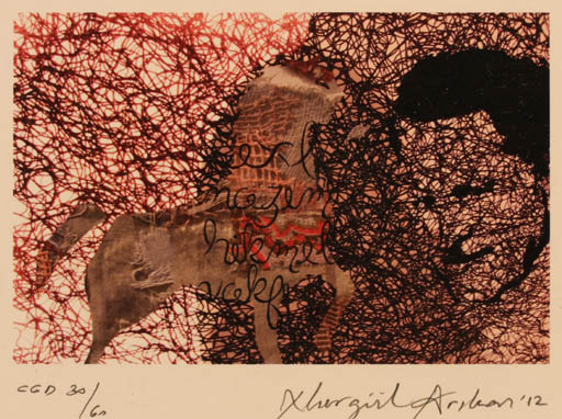 Exlibris by Nurgül Arikan from Turkey for Nazim Hikmet Vakfi - Fable Animal 