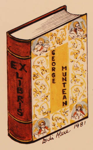 Exlibris by Ruxandra Alexe from Canada for George Muntean - Book 