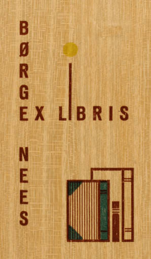 Exlibris by Børge Nees from Denmark for Børge Nees - Book 