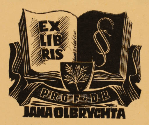 Exlibris by Adam Mlodzianoski from Poland for Jana Olbrychta - Book 