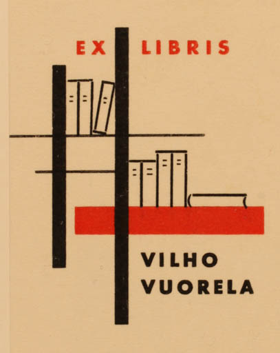 Exlibris by Kari Pelli from Finland for Vilho Vulorela - Book 