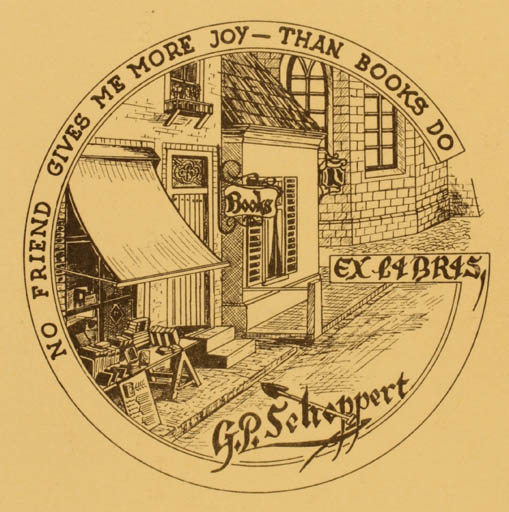 Exlibris by G. P. Scheppert from Netherland for G. P. Scheppert - Book City 