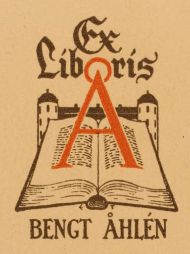 Exlibris by Erkki Tanttu from Finland for Bengt Åhlén - Book 